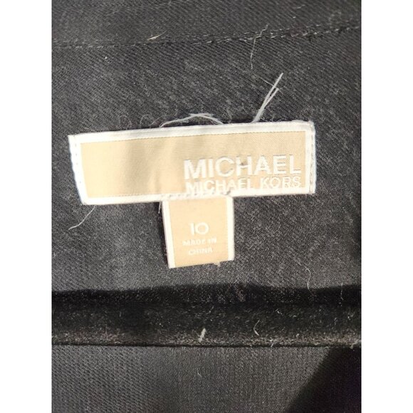 Micheal Kors Womens Tops Sheer Black Old Money Classic Blouson US/10 - Picture 3 of 3